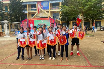 Trường THCS Nguyễn Bỉnh Khiêm tham đại hội TDTT xã Nhân Cơ lần thứ nhất năm 2026